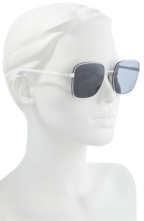 prada 57mm catwalk square sunglasses|Prada cat eye sunglasses polarized.